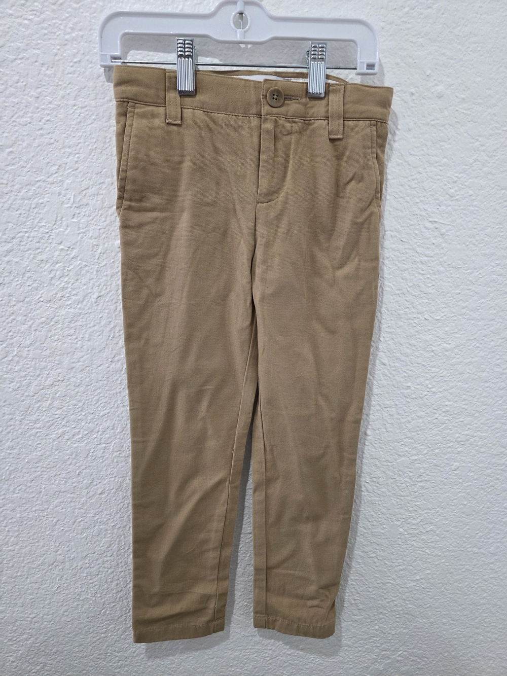 Kids Tan Straight-Leg Chinos - Classic Casual Bottoms